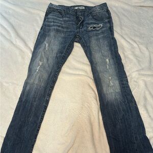 Buckle Carter Men's Bootcut Jeans - Distressed Blue